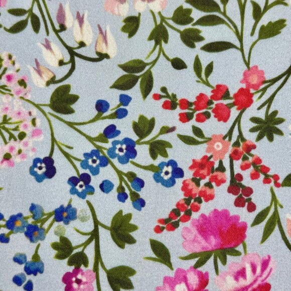 OSCAR DE LA RENTA Floral Dress Girls 5 Cotton Ruffle Neck Spring Summer Flowers - Picture 6 of 8